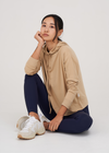 The Luxe Cashmere Hoodie - Organic Camel